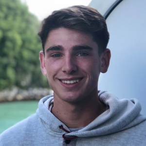 a man smiling for the camera