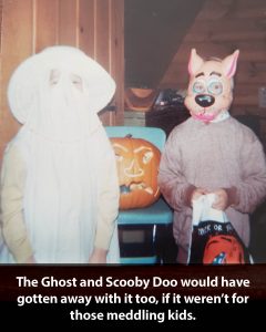 a cat and a person in a costume