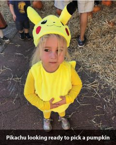 a child wearing a costume
