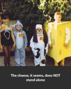 a group of people in costumes