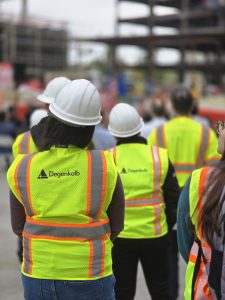 people in safety vests